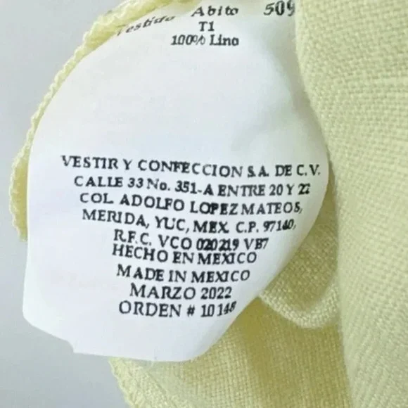 Abito Ruffle  Sleeve Linen Relaxed Fit Dress - Picture 13 of 16